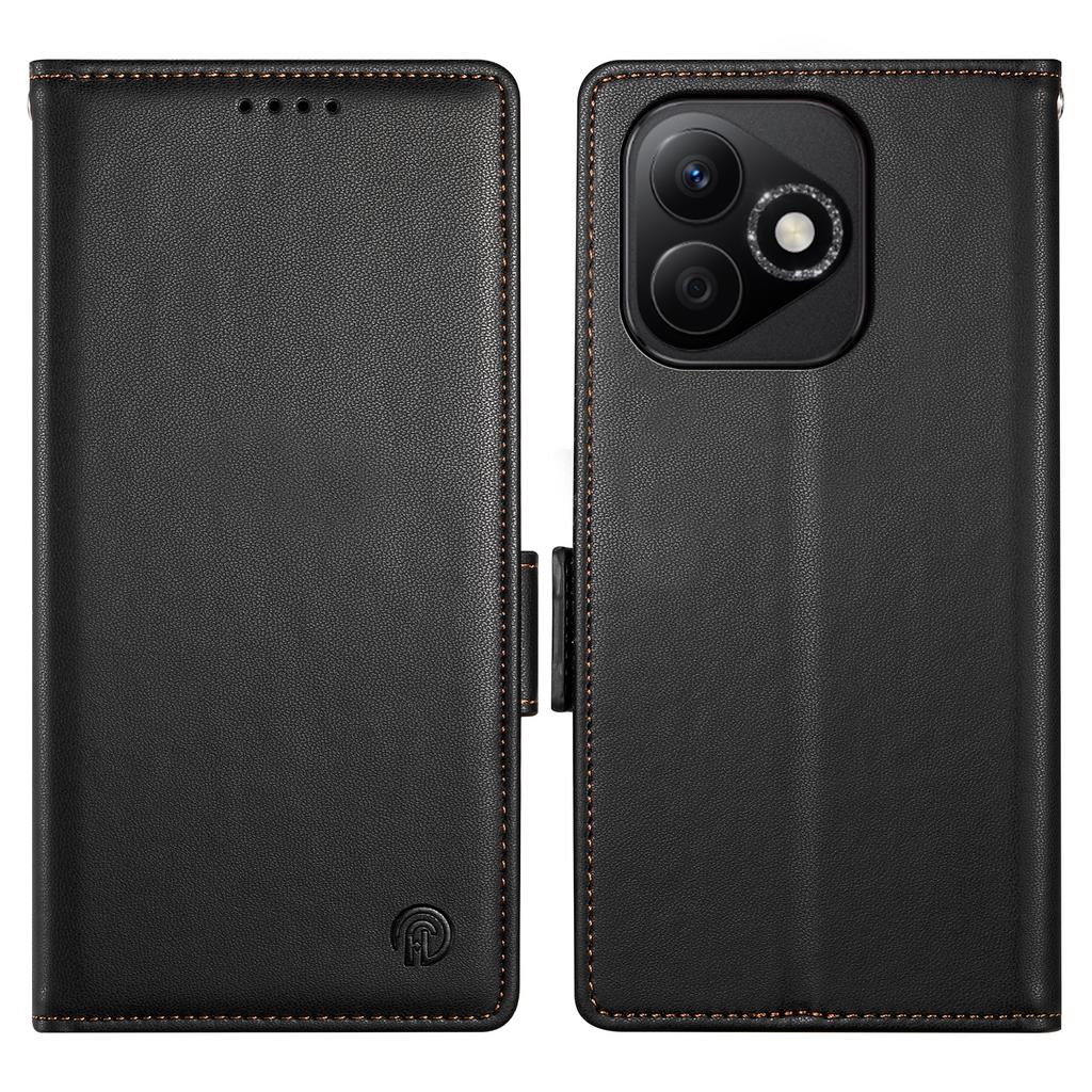 DF-010 For Honor X60i 5G Stand Case PU Leather Wallet Phone Cover