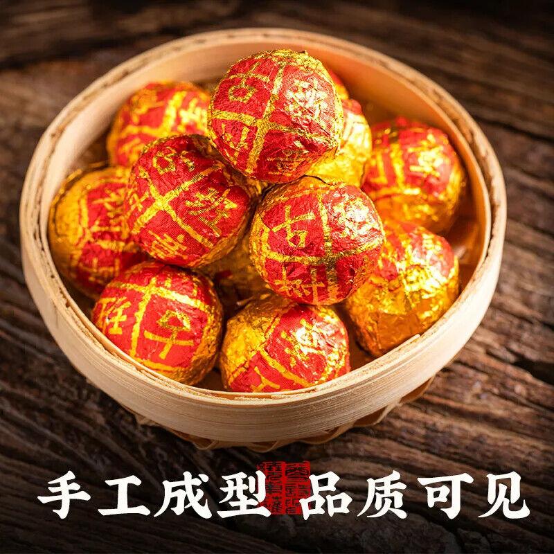 Lao Banzhang Puerh Tea Ripe Tea Dragon Pearl Ten Years Old Tree Tea 500g
