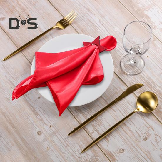 12 Pcs Patriotic Napkin Rings Red White Blue Wooden Star Napkin Rings Reusable 4th of July Memorial Day Cocktail Fabric Holder for Wedding Party
