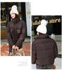 Women’s Short Houndstooth Windproof Thicken Warm Winter Jacket Puffer Jacket