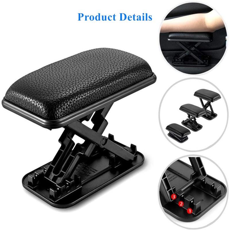 Car Armrest Pad Adjustable Armrest Cushion Adjustable Height Car Armrest Left Right Elbow Support Pad Anti-Fatigue Armrest Pad