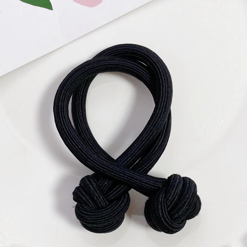 Elastic Dopamine High Ponytail Hair Tie – Thick, Knotted Rubber Band for Girls