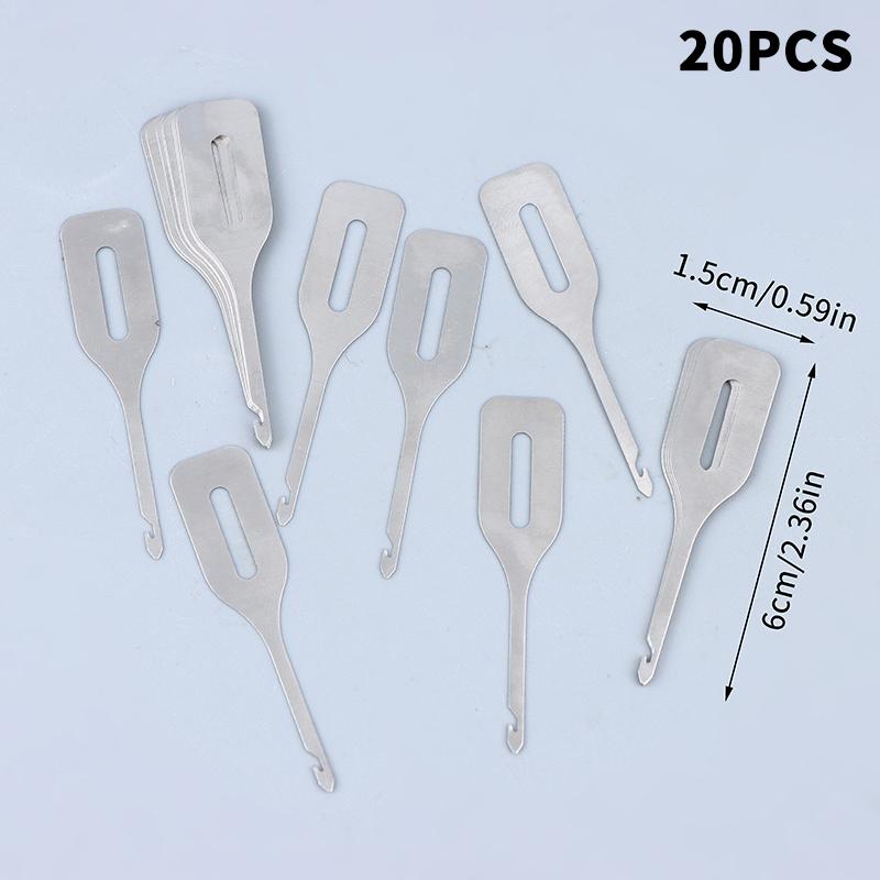 20Pcs Of Stainless Steel Quick Threading Machine Embroidery Sewing Accessories Diy Hand Woven Cross Stitch Threading Tool