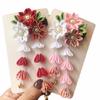 Cloth Material Flower Tassel Hairpin Handmade Hanfu Accessories  Cultural Events