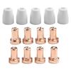 61Pcs Plasma Cutting Consumables With Roller Guide For CUT-40 Cutting Welding Nozzles Conductive Nozzle Soldering Tool