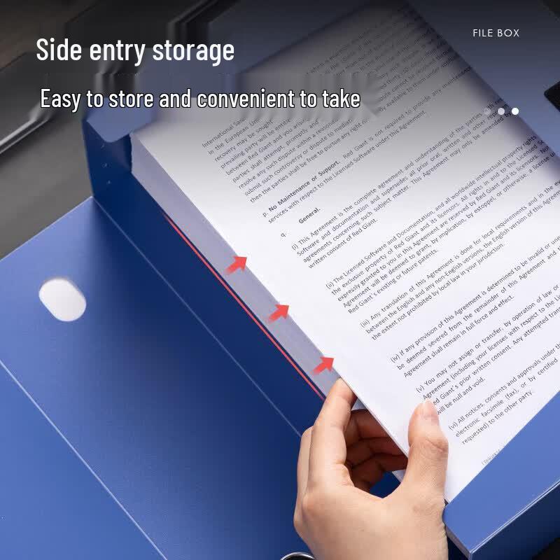 Deli 5685 Side-Entry Plastic Archive File Box