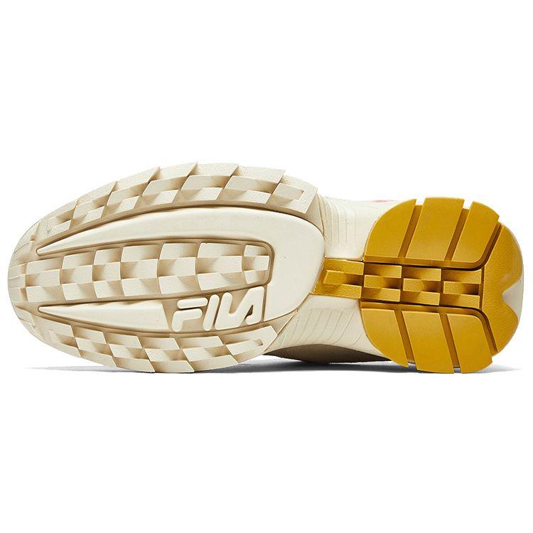 Fila D-Formation Retro Training Fabric Low-Top Marathon Running Shoes Women Sneaker White Green Pink F52W011402FAF