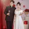 One-word Shoulder Dress, Small Evening Dress, First Love, Small White Dress, French Socialite Registration, Small People Can Usually Wear