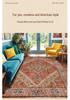 Persian Ethnic Style Living Room Carpet & Soft Home Blanket