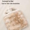Cozy Semi-Enclosed Cat & Dog Sleeping Bag Bed - Winter & All-Season Use