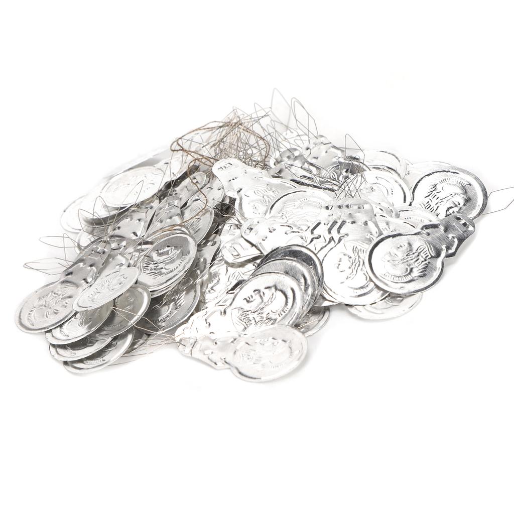 100Pcs   Needle Threader Aluminum Wire   CrossStitch Insertion Hand Machine Sewing Tool(Single   )