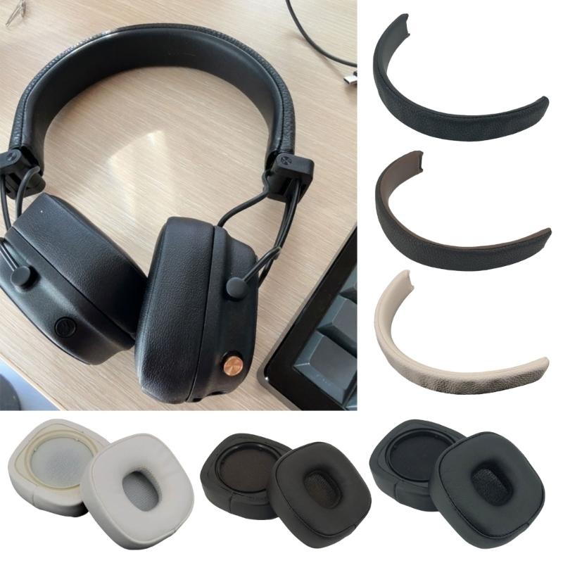 Protein Leather Headband Cushion/Replacement Earpad Enhances Comfort and Noise Isolation for Major V