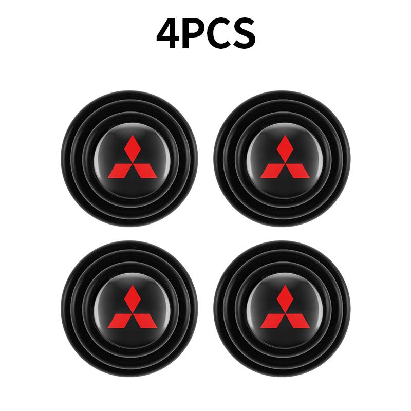 4 шт. Автомобильная звукоизоляционная прокладка Амортизирующая прокладка Ударопрочная подушка Наклейка Для Mitsubishi Outlander Lancer RALLIART Eclipse