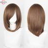 40cm Medium Basic Anime Cosplay Wig Bang Blond  Black White Red Pink Green Brown Gold Blue Heat Resistant Synthetic Hair Wigs