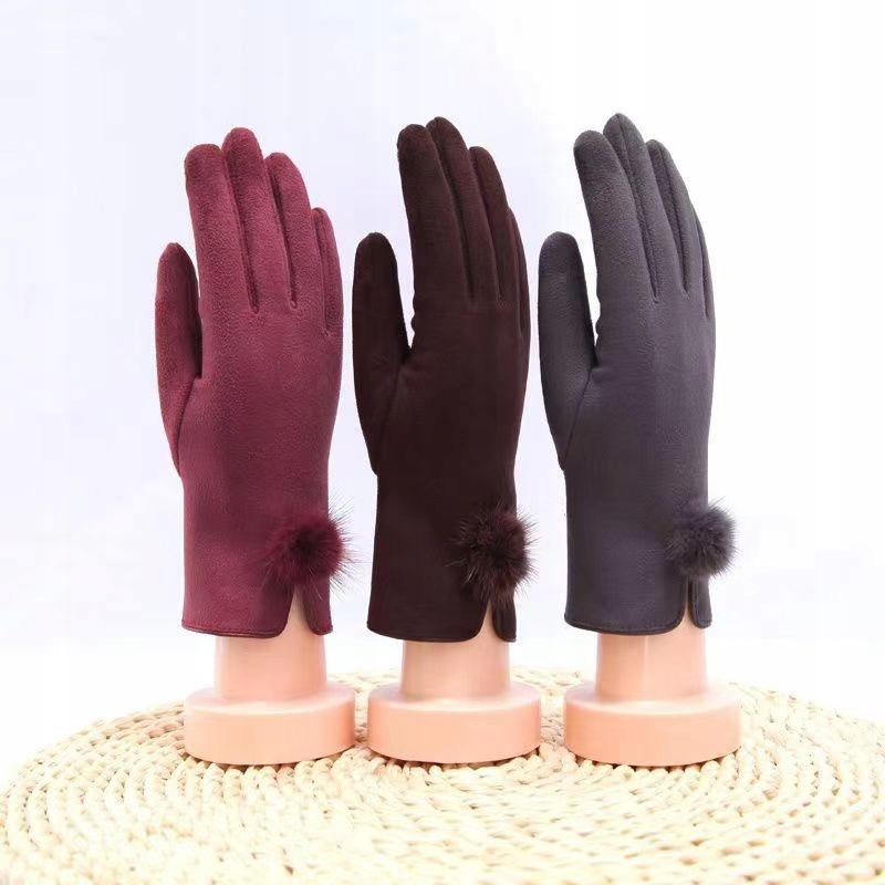 Black women' GLOVES, stylish, slightly shiny, snake skin, autumn/winter
