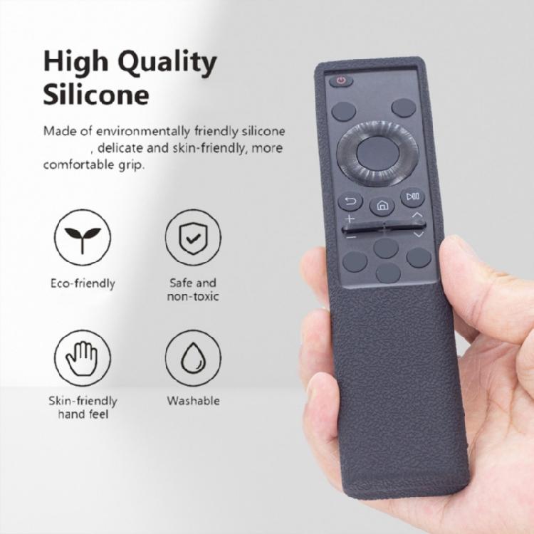 Household TV Remote Cover In Silicone with Pebbled Hold and Lanyard for BN591388K Daily Couch Sleeve, Bedroom, and Media Table Use
