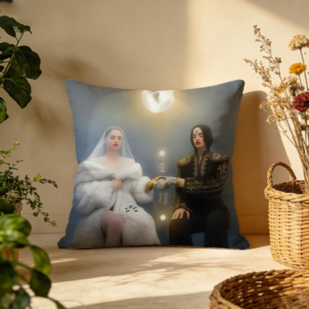 Trendy Rrosaliaing Cushion Cover Versatile DoubleSided Pillow Case Fit for Sofa Bed Car Daily Decor