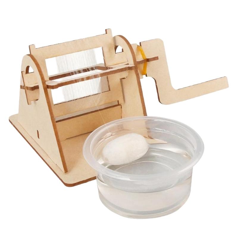 Wooden Silkworm Life Cycle Puzzle Set Childrens Educational Toy For Preschool Learning And Creative Assembly Activity 1