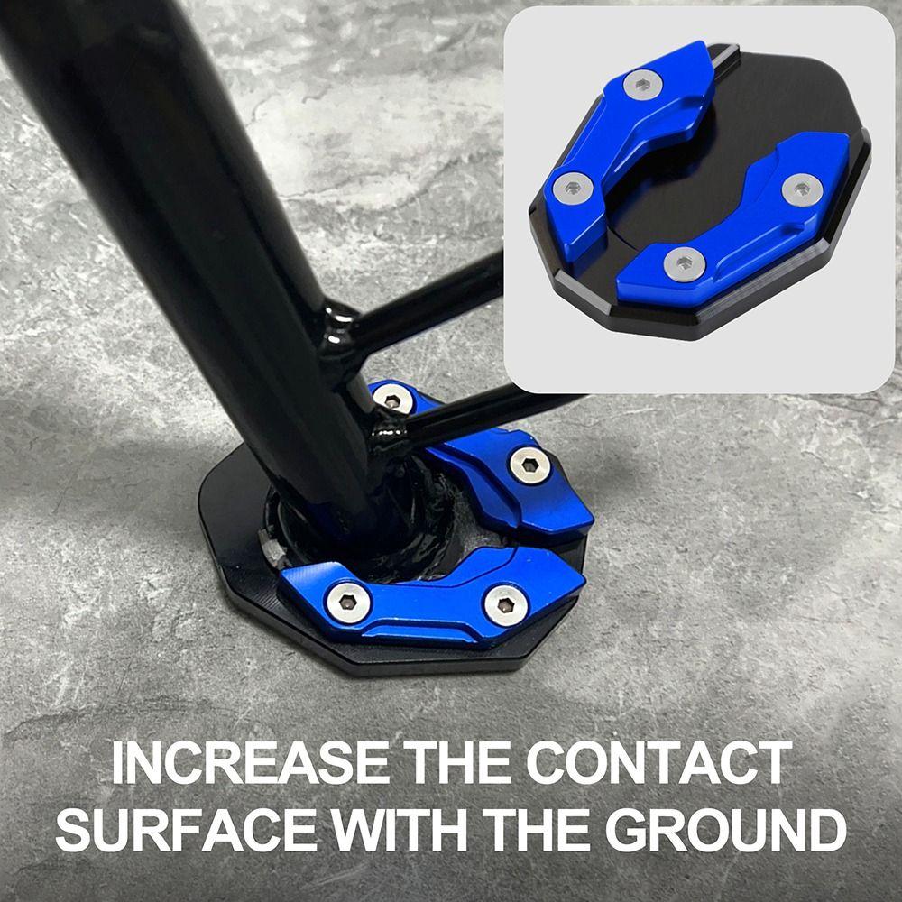 Aluminum Alloy Kickstand Foot Pad Universal Side Stand Extender Motorcycle Parking