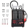 Fuel Injector Cleaner Tester, 9 Test Modes, 4-Cylinder 28kHz Ultrasonic Cleaning Machine, Automotive Injector Cleaner Machine with Drain Valve and 12V