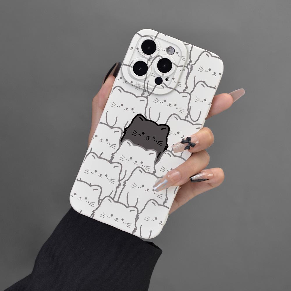 

Защитный чехол Sunflower Full Cover Lens Anti Fall для iPhone 15 Apple 15 белый