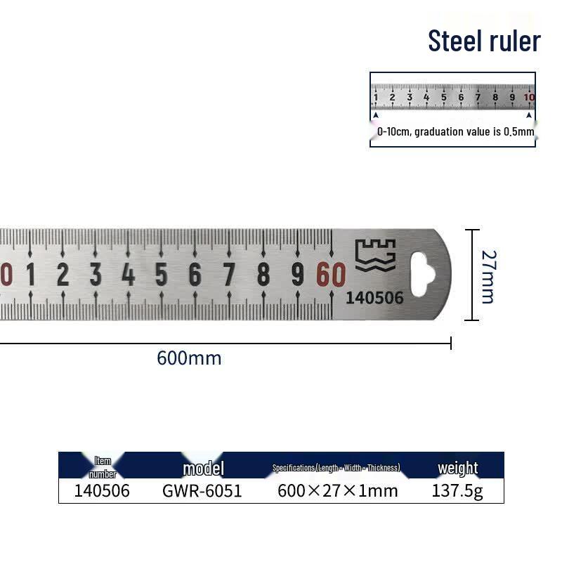 Great Wall Precision Steel Ruler