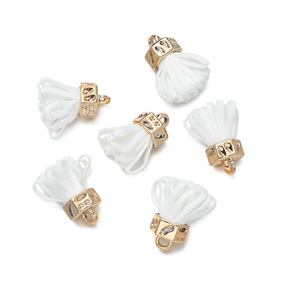 10pcs DIY Jewelry Leather Velvet Small Fringed Earrings Hair Accessories