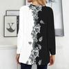 Plus Size Ladies Crew Neck Long Sleeve T Shirt Soft Baggy Tops For Home Relax And Outdoor Walking