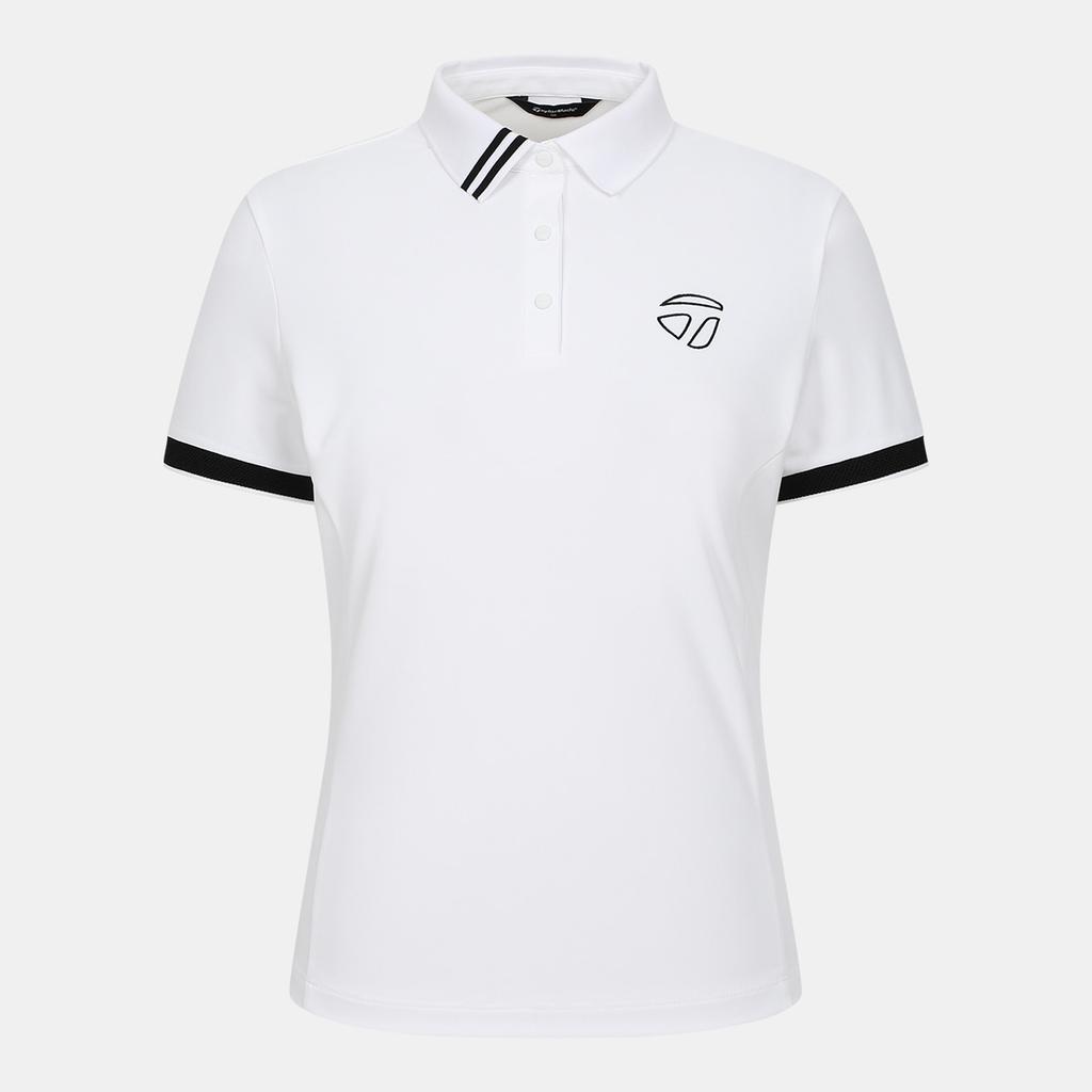 TAYLORMADE APPAREL 26Ss Women'S Color-Block Collar Short Sleeve T-Shirt T8031T66742-100