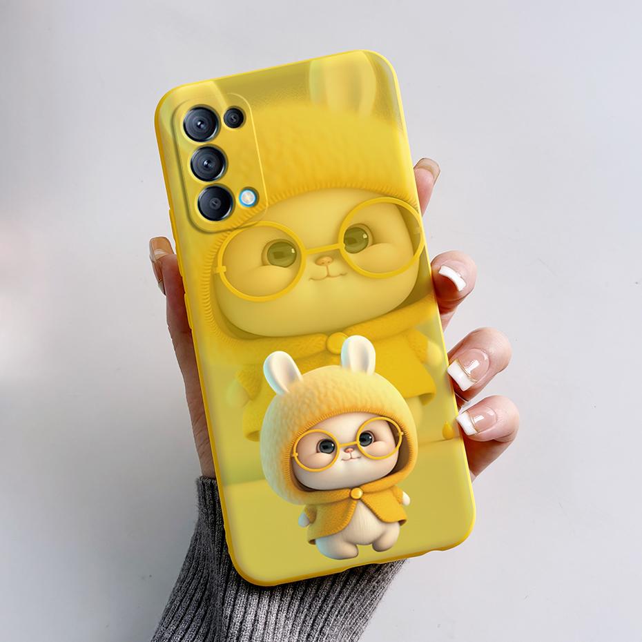 For OPPO Reno 5 5G Case Reno5 4G Silicone Bumper Cute Panda Phone Cover For OPPO Reno 5 5 Pro CPH2145 CPH2159 Cases fundas Coque