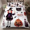 Bettwäsche OEM Bedrucktes Bettbezug-Set Schlafzimmer Bettwäsche Halloween Dekorationen Kissenbezüge Horror Housse De Couette Erwachsene Weiß