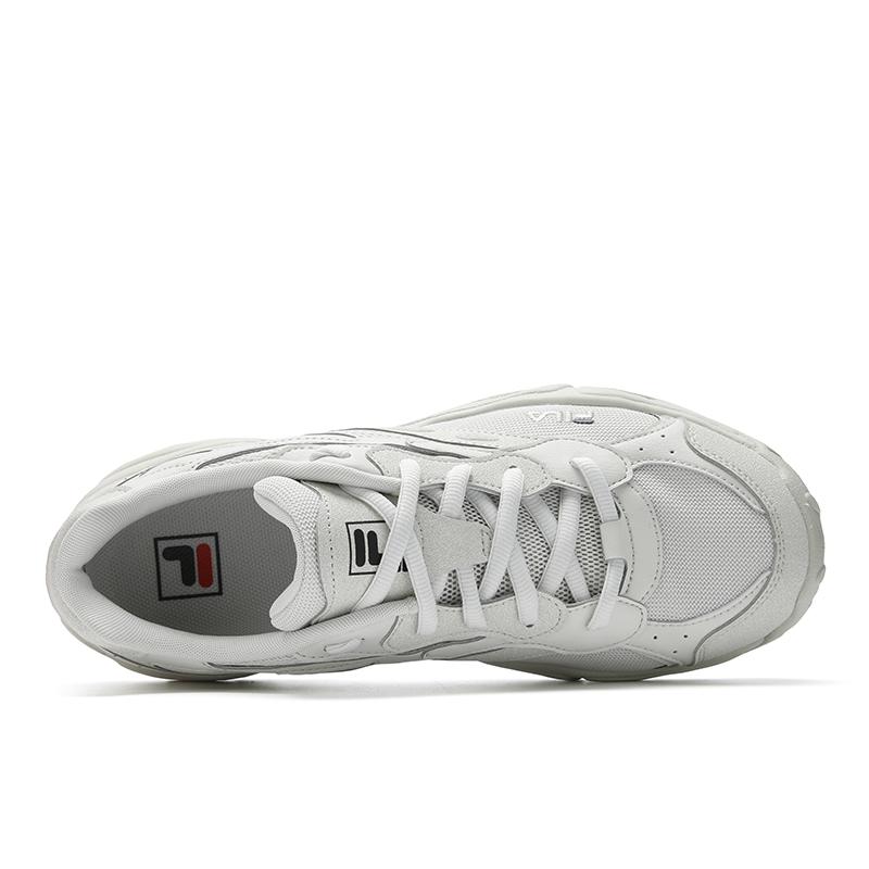 FILA Koral Coral Shoes Comfortable Durable Breathable Dad Shoes Men sneaker White Gray F12M612107FWO