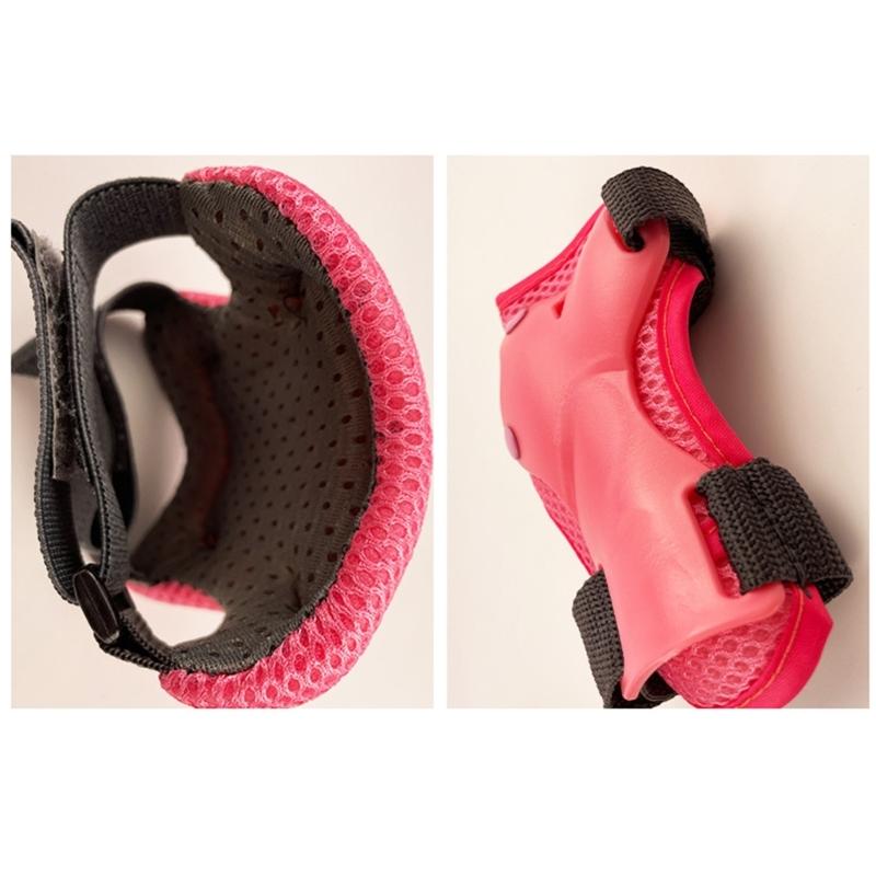 Adjustable Kids Roller Skating Protective Gear Set with Knee Pads Elbow Pads Wrist Guards for Girls and Boys Durable