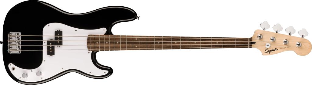 Fender Squier by Fender Squier Electric Bass Squier Precision Laurel White Black with soft case Sonic™ Bass®, Fingerboard, Pickguard,