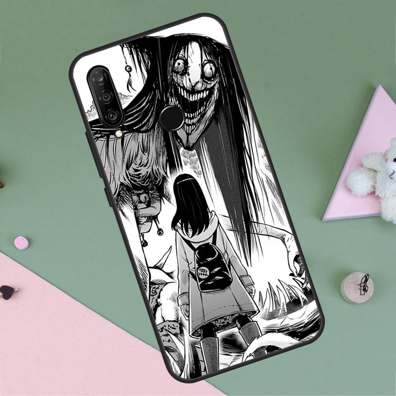 Horror Manga Style For Huawei P30 P40 Lite P60 Pro Nova 7i 8i 11i 12i 12s 10 9 SE Y90 Y60 Y70 Y72 Y61 Y91 Case