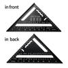 Triangle Ruler 7inch 90 Degree Aluminum Alloy Angle Protractor Metric Square for Building Framing Tools Gauges