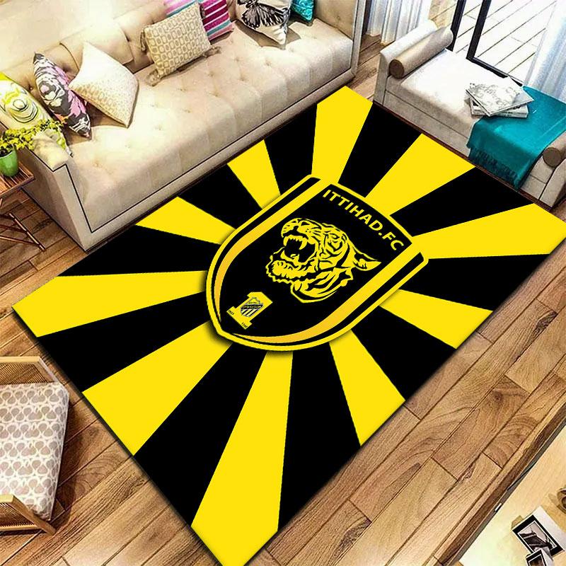 Al-Ittihad Club Carpet Rug for Living Room Bedroom Home Sofa Decoration,Kids play Non-slip Floor Mat