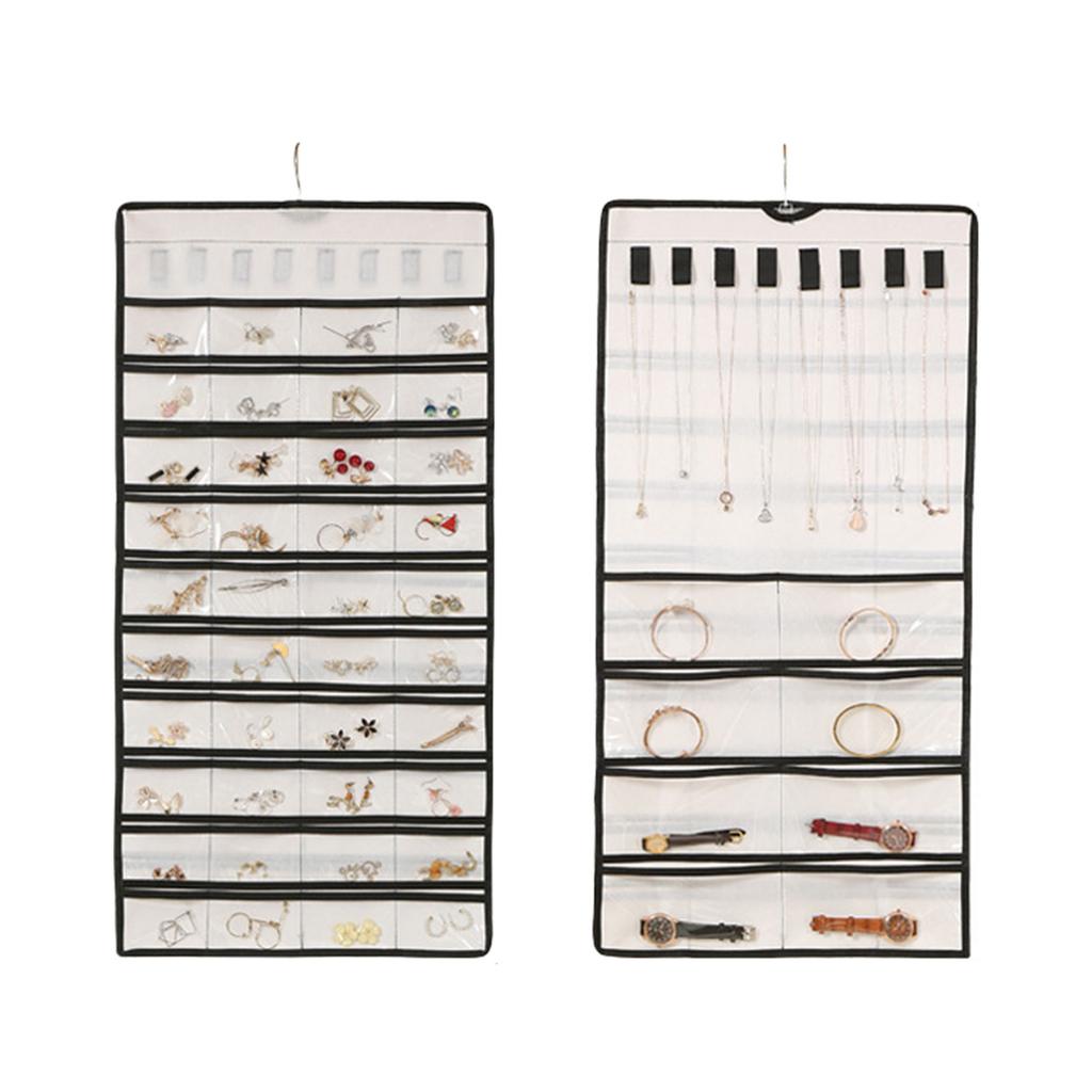Elegant Home Accessory Organizers for Tidying Closets 48 Pockets Designs Portable for Assorted Jewelry Collections