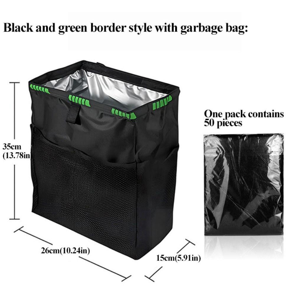 Waterproof Hanging Litter Bag Leak Proof Rubbish Container Car Seat Back Trash Holder Rear Seat
