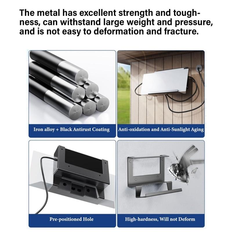 Heavy Duty Power Rack Metal Support Bracket Holder for Star Link Gen 3 Router Enhances Signal Stability Home Office Use