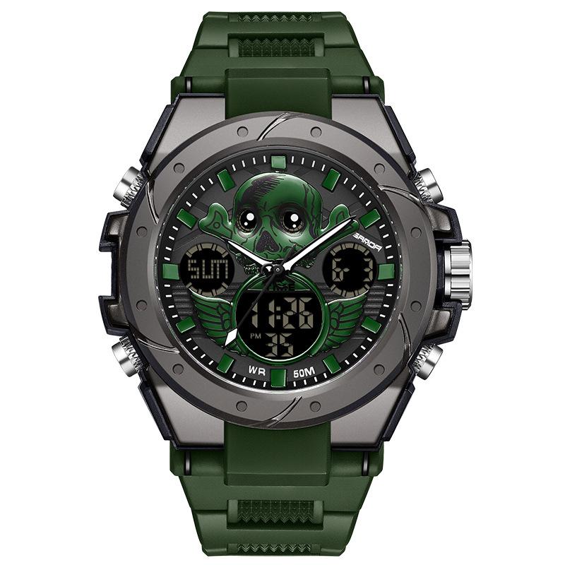 

UTHAI CQ348 New Skull Men watch Waterproof Multi functional Outdoor Sports Quartz Watch Fashion Clock Giftwatches for man