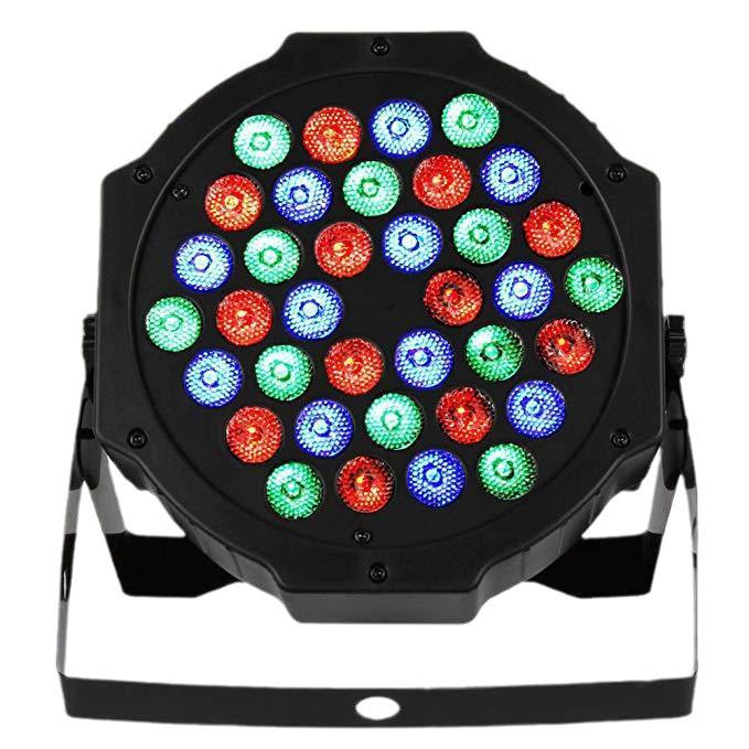 36-Color LED Stage Lights for Dance, Wedding, and Holiday Events