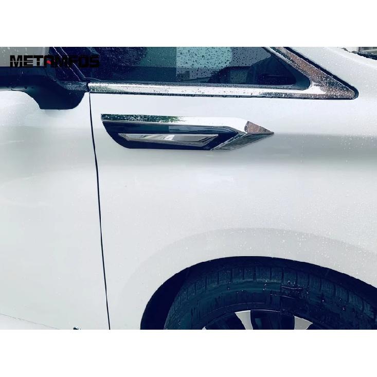 For Toyota Alphard Vellfire 2024 2025 2026 Chrome Front Door Side Fender Cover Molding Trim Sticker Accessories Car Styling