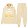 Men's Women 2Pcs Sets Fleece Sweatshirt Hoodies Pants OPEL Car Male Sportswear Tracksuits Unisex Ensemble Homme