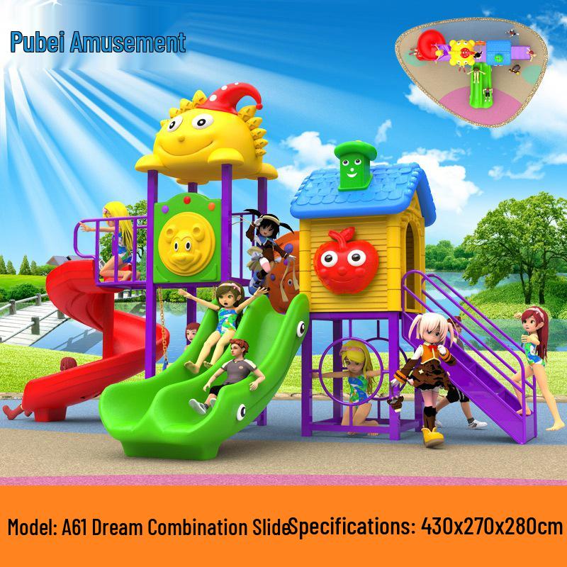 Adjustable Children's Plastic Square Table for Study & Dining