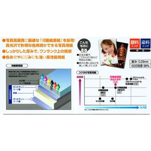 KOKUYO Inkjet Photographic Paper Base High Gloss Postcard 20 Sheets KJ-D11H-20