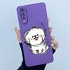 New For Vivo S1 1907 Case Lovely Cartoon Cat Liquid Silicone Soft TPU Shockproof Back Cover For Vivo V17 Neo VivoS1 Phone Case