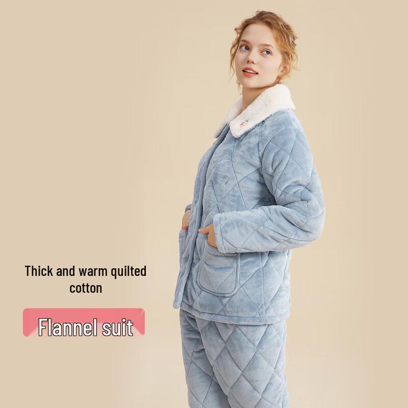 

Women s Flannel Padded Pajama Set