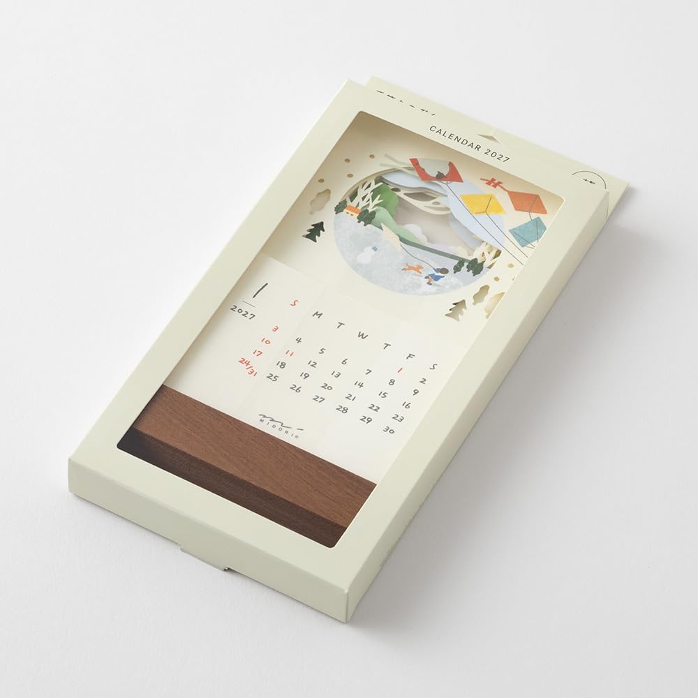 Midori 2027 Desk Seasonal Landscape 31416006 Calendar, Design,