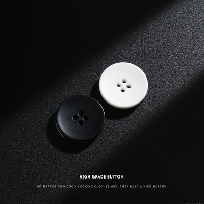 10Pcs Coat Buttons Trench Coat Buttons Black Versatile Round Women'S Clothes Coat Woolen Button Accessories Large Buttons